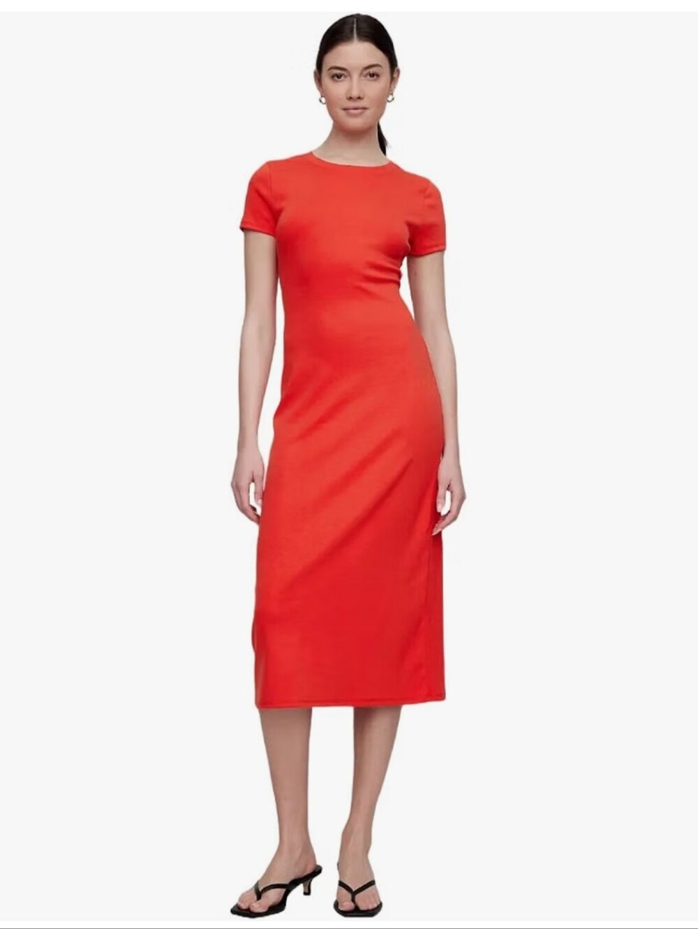 GAP Womens Knit Midi Dress